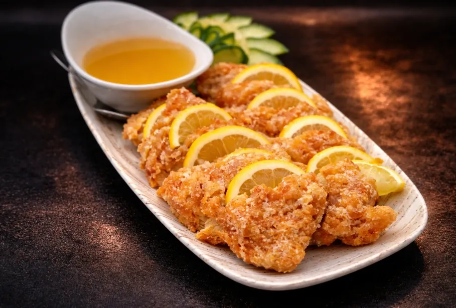 Cantonese main dishes served with rich sauces and vegetables